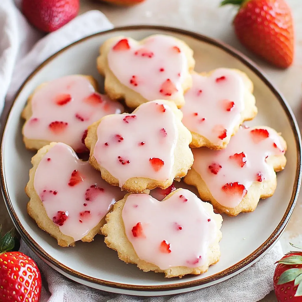 delicious Strawberry Shortbread Cookies Glaze Recipe