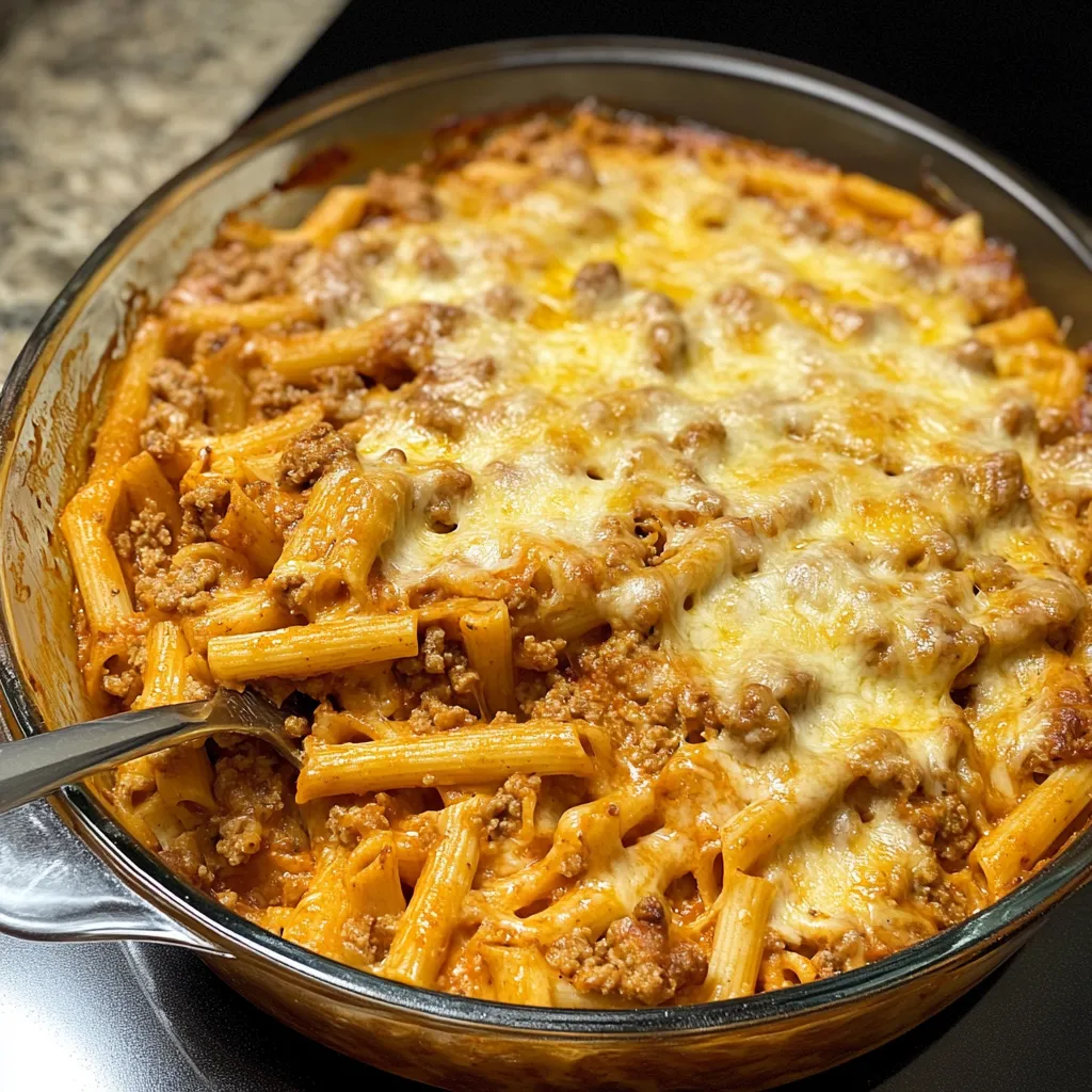 The Baked Ziti with Ground Turkey