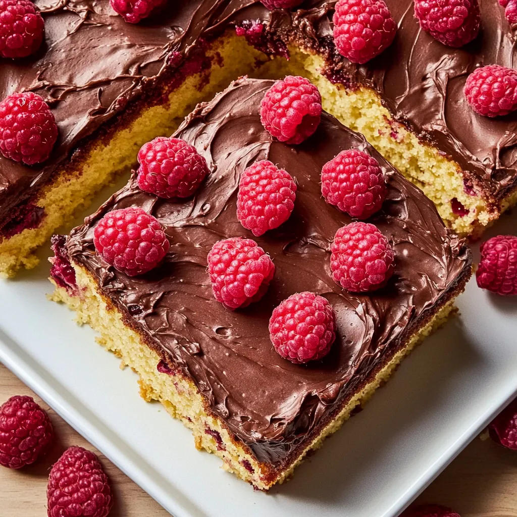 Raspberry Snack Cake with Salted Milk Chocolate Frosting Recipe