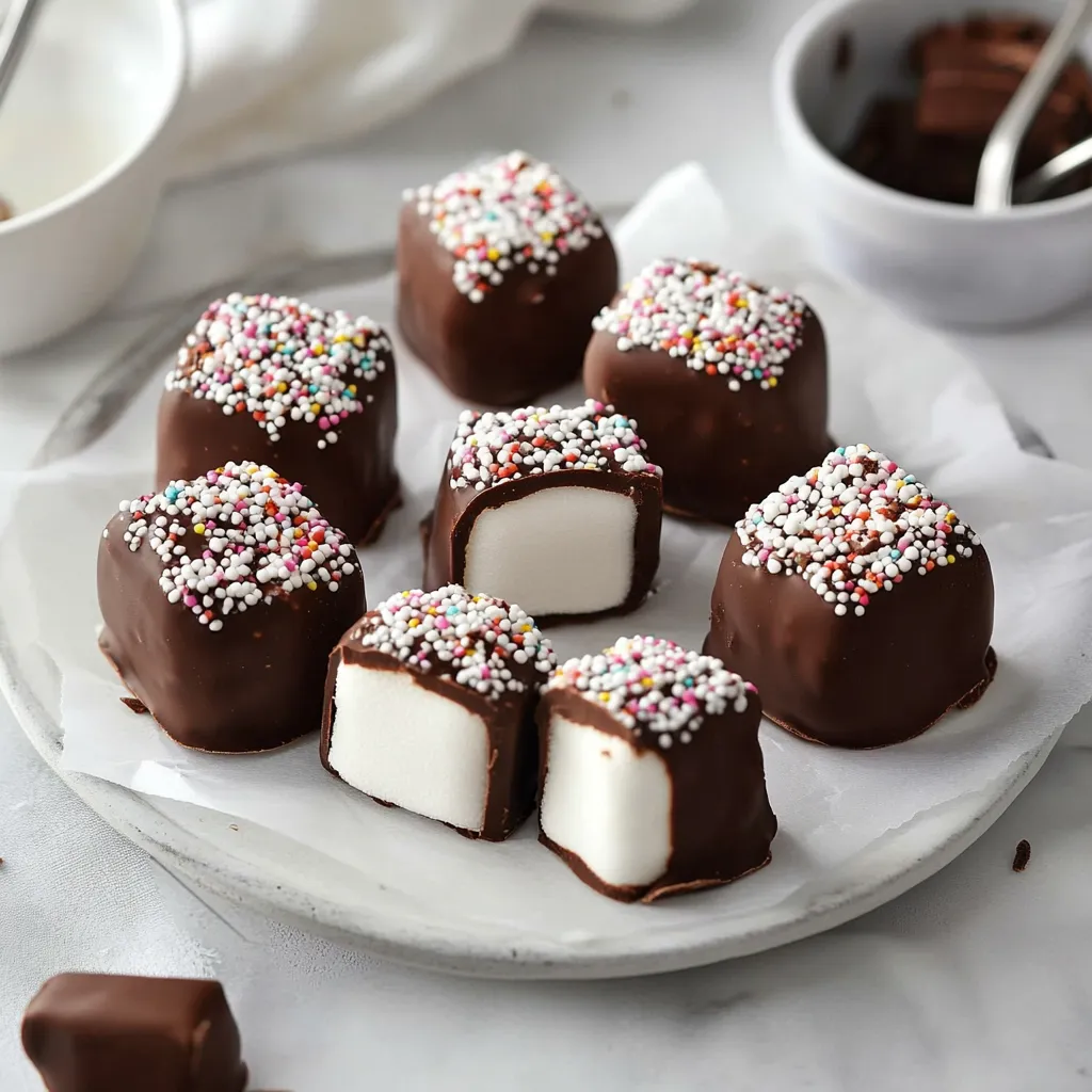 Delicious Chocolate-Covered Marshmallows