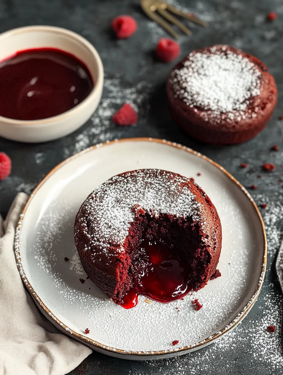 Red Velvet Molten Lava Cakes For Two Recipe