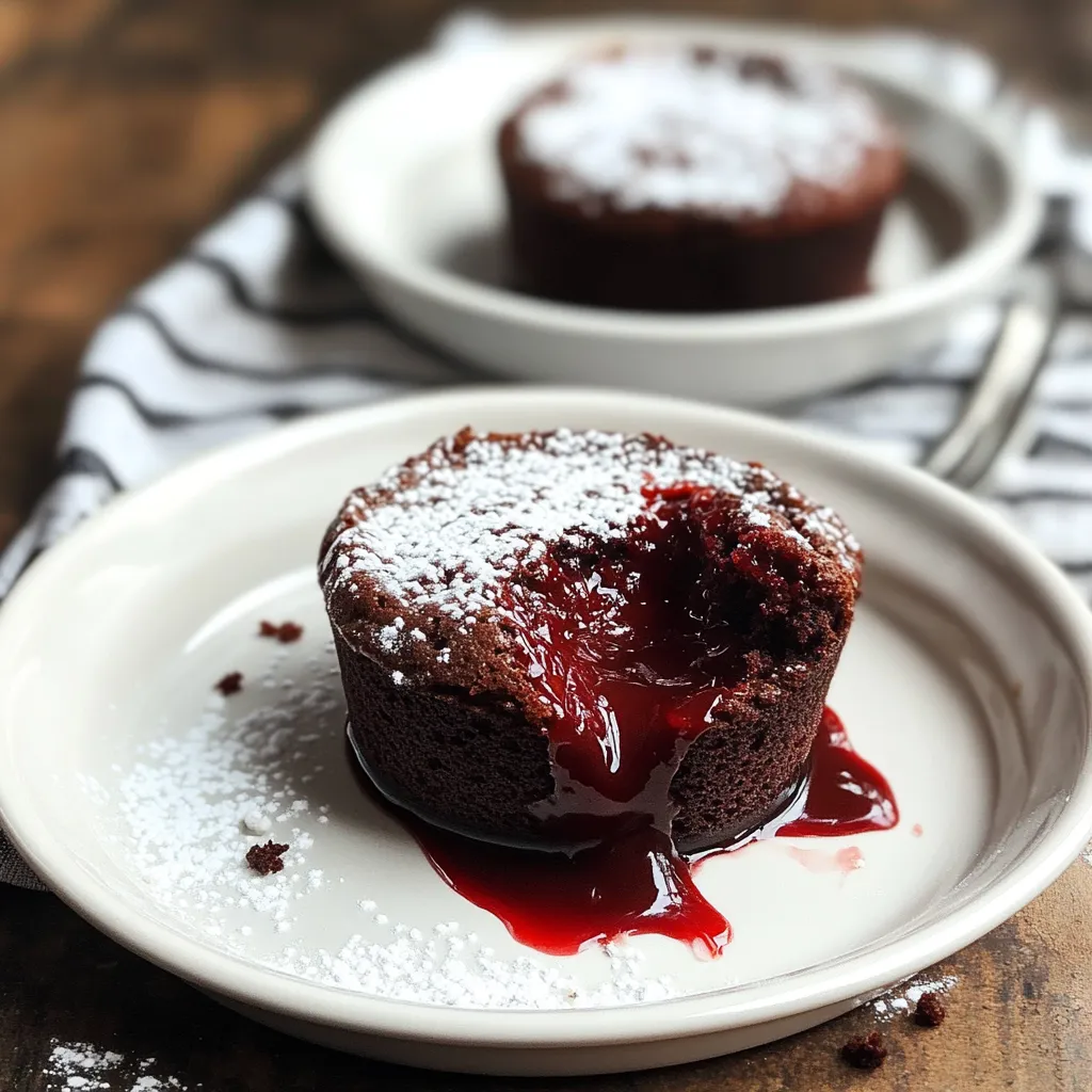 Delicious Red Velvet Molten Lava Cakes For Two