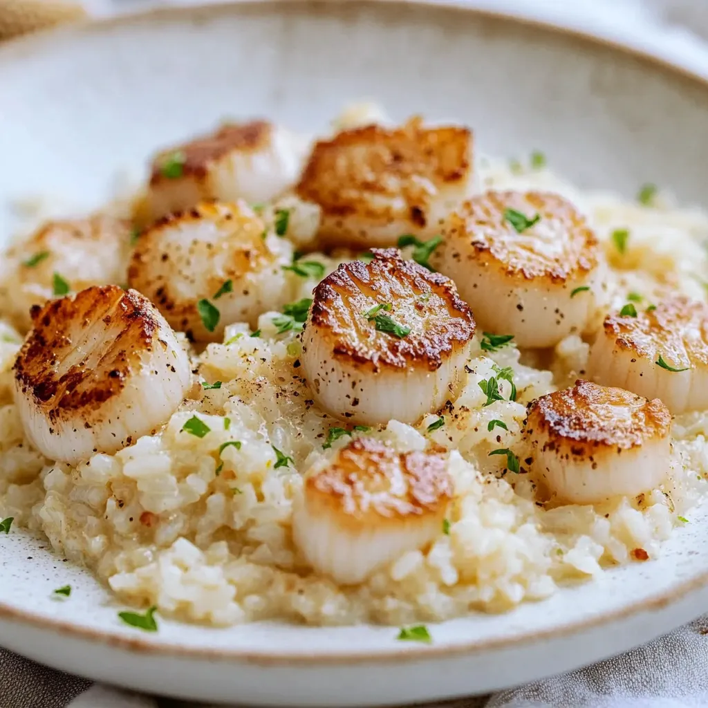 Creamy Rice with Scallops Recipe