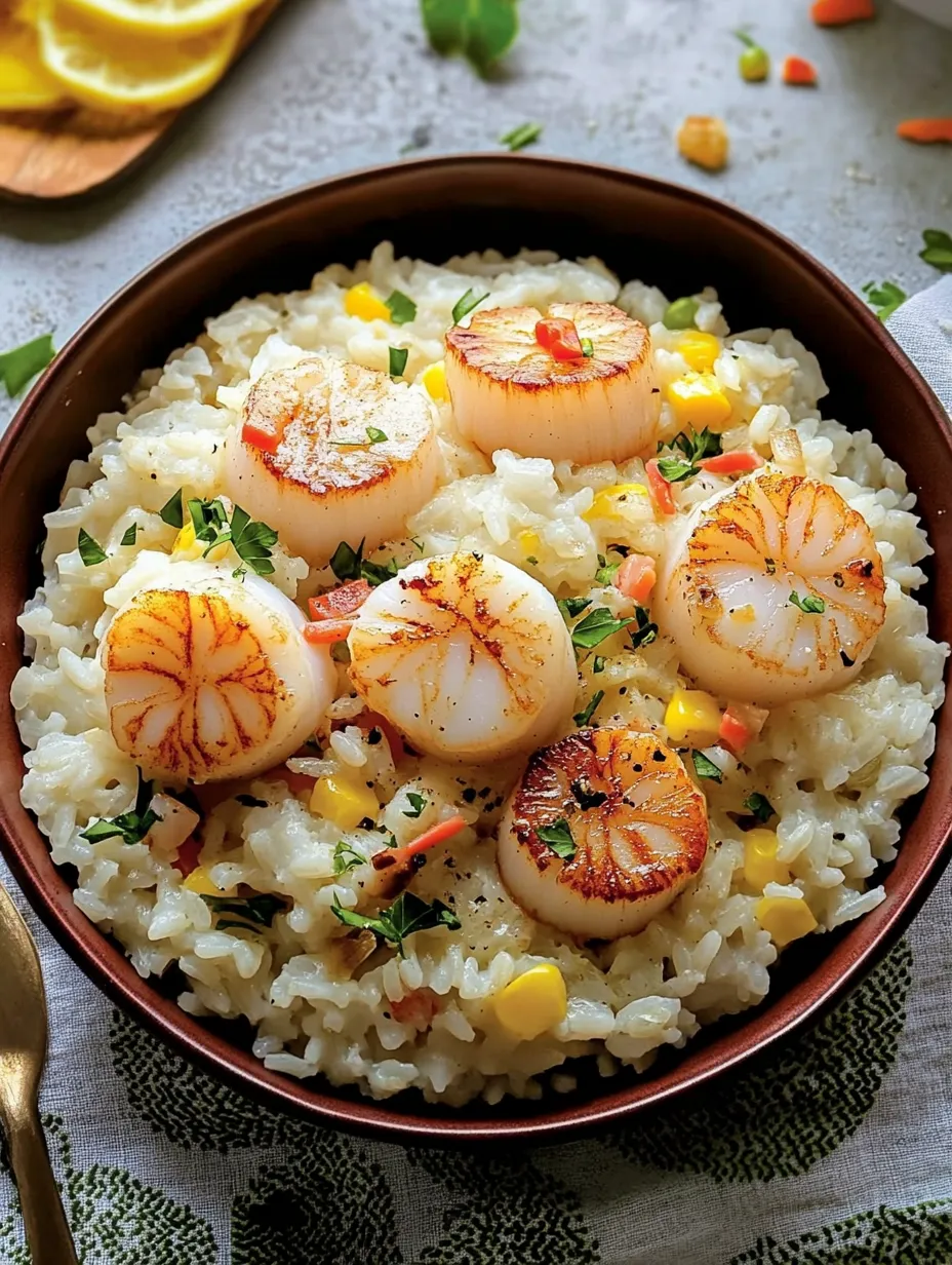 Creamy Rice with Scallops