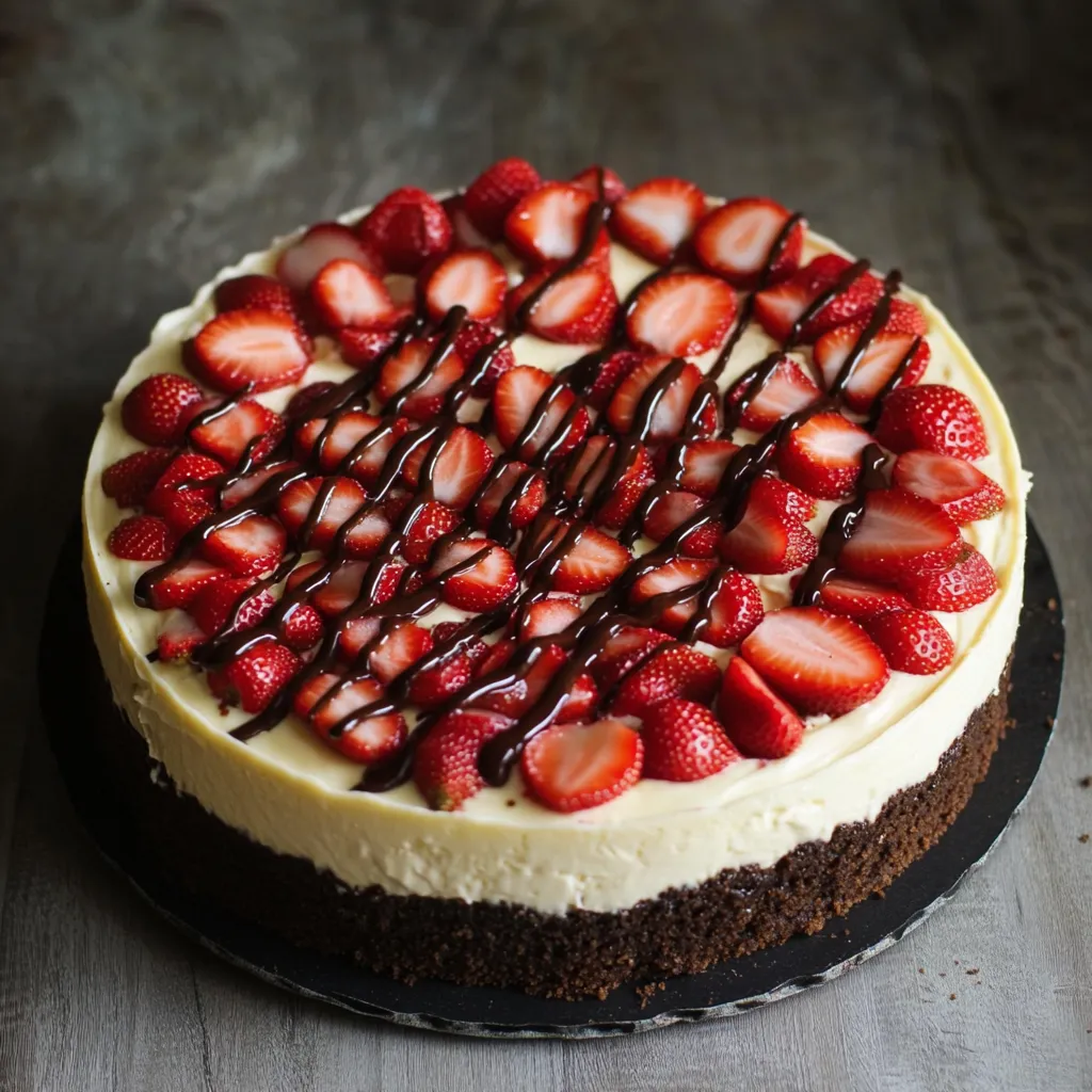 Chocolate Covered Strawberry Cheesecake