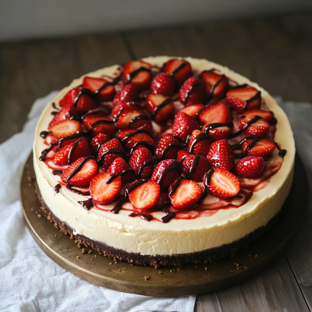 Chocolate Covered Strawberry Cheesecake Recipe