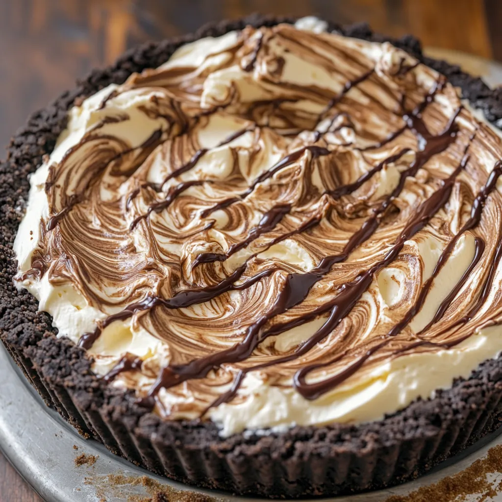 Peanut Butter Fudge Swirl Pie Recipe