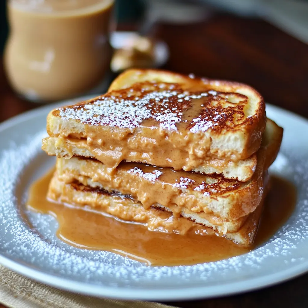 Delicious Peanut Butter Stuffed French Toast