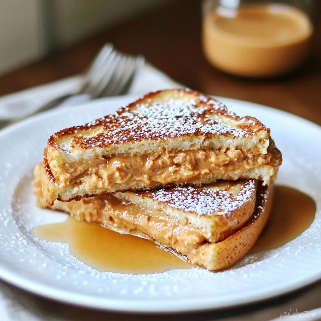 Best Peanut Butter Stuffed French Toast