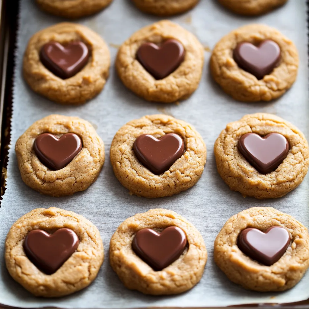 Peanut Butter Sweetheart Cookies Recipe