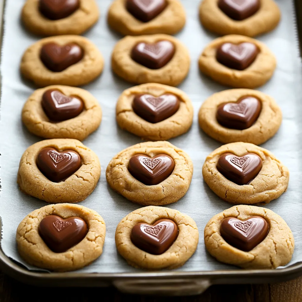 Sweet Peanut Butter Sweetheart Cookies