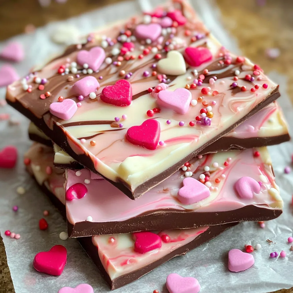 Sweetheart Swirl Valentine’s Day Bark