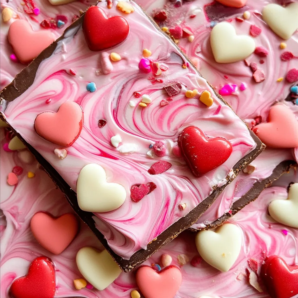 Sweetheart Swirl Valentine’s Day Bark Recipe