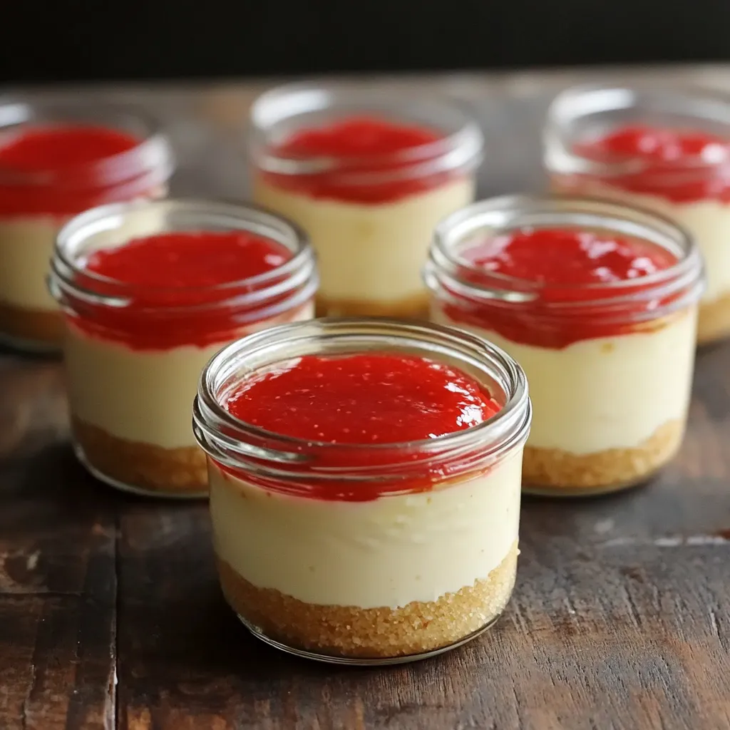 Mini Sweetened Condensed Milk Cheesecake Jars