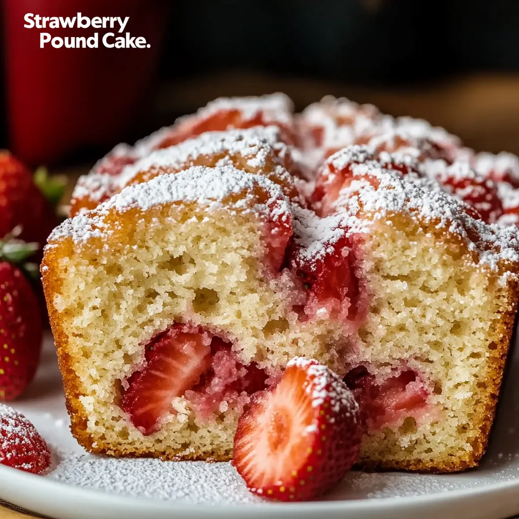 Delicious Strawberry Pound Cake Recipe