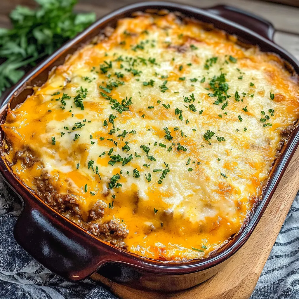 Best Cheddar Bay Ground Beef Cobbler