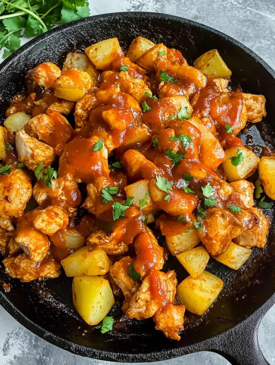 BBQ Chicken Potato Skillet Recipe