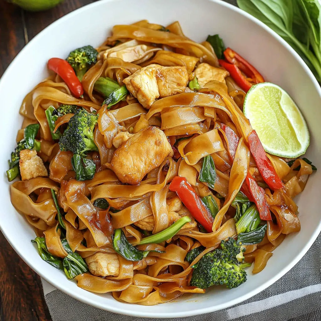 Delicious Drunken Noodles (Pad Kee Mao)