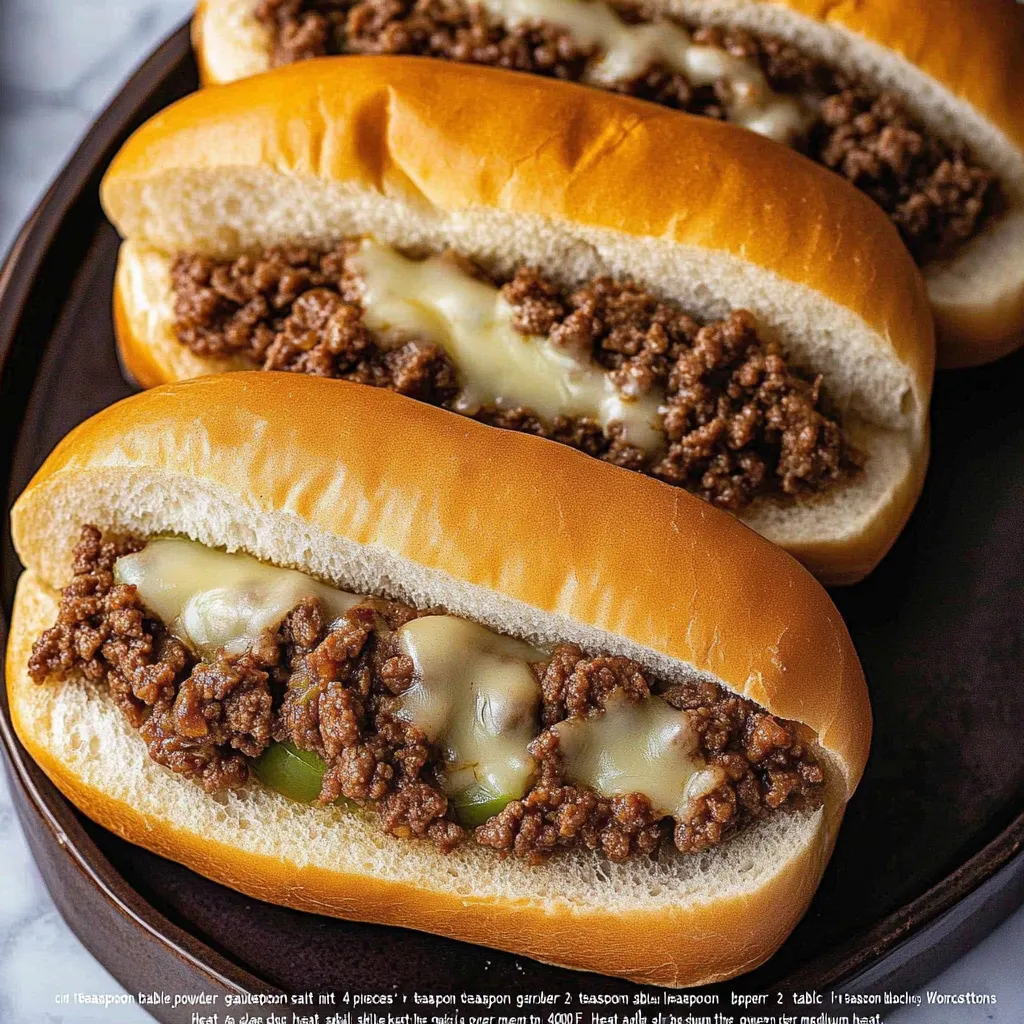 Ground Beef Philly Cheesesteak