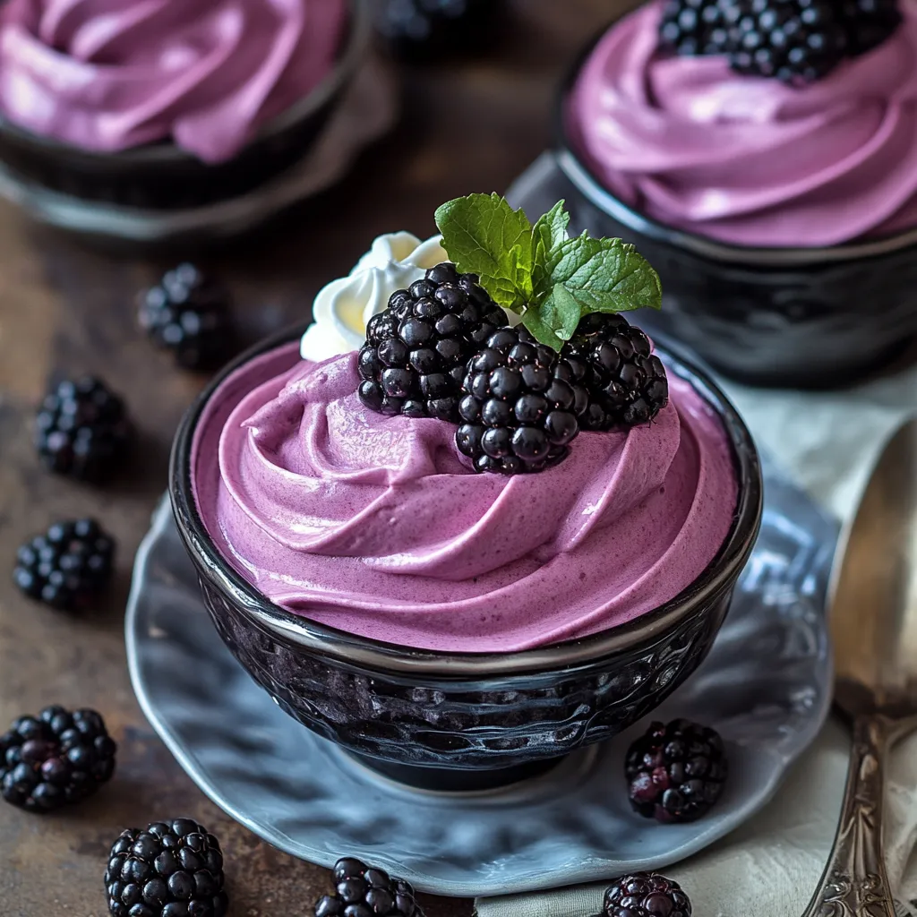 Blackberry Mousse
