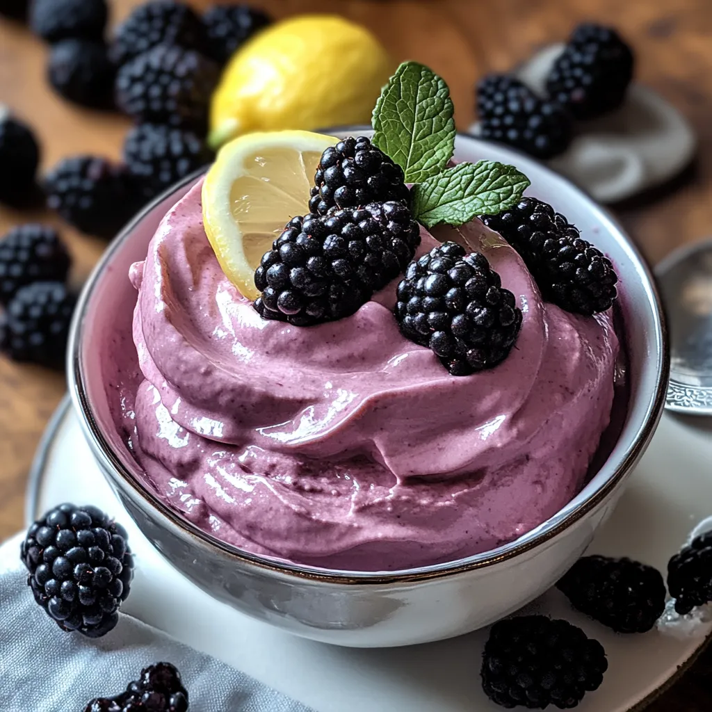Delicious Blackberry Mousse