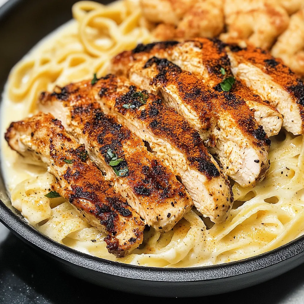 Best Blackened Cajun Chicken Alfredo