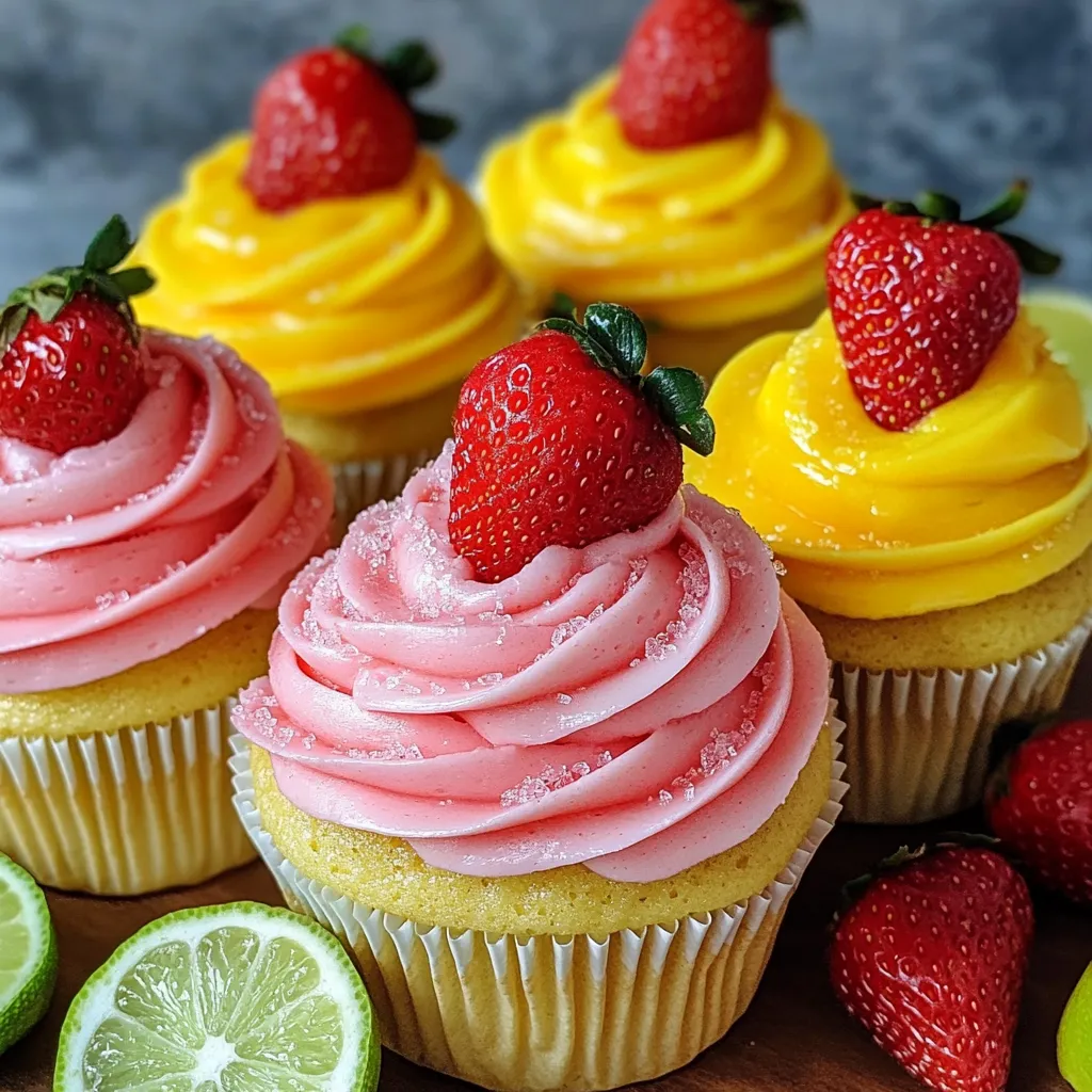 Strawberry Mango Cupcakes Recipe – Fruity, Tropical Bliss