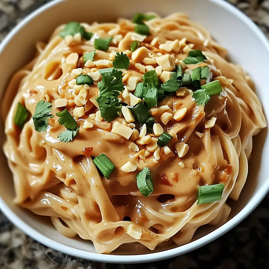 Easy Spicy Thai Peanut Noodles Recipe