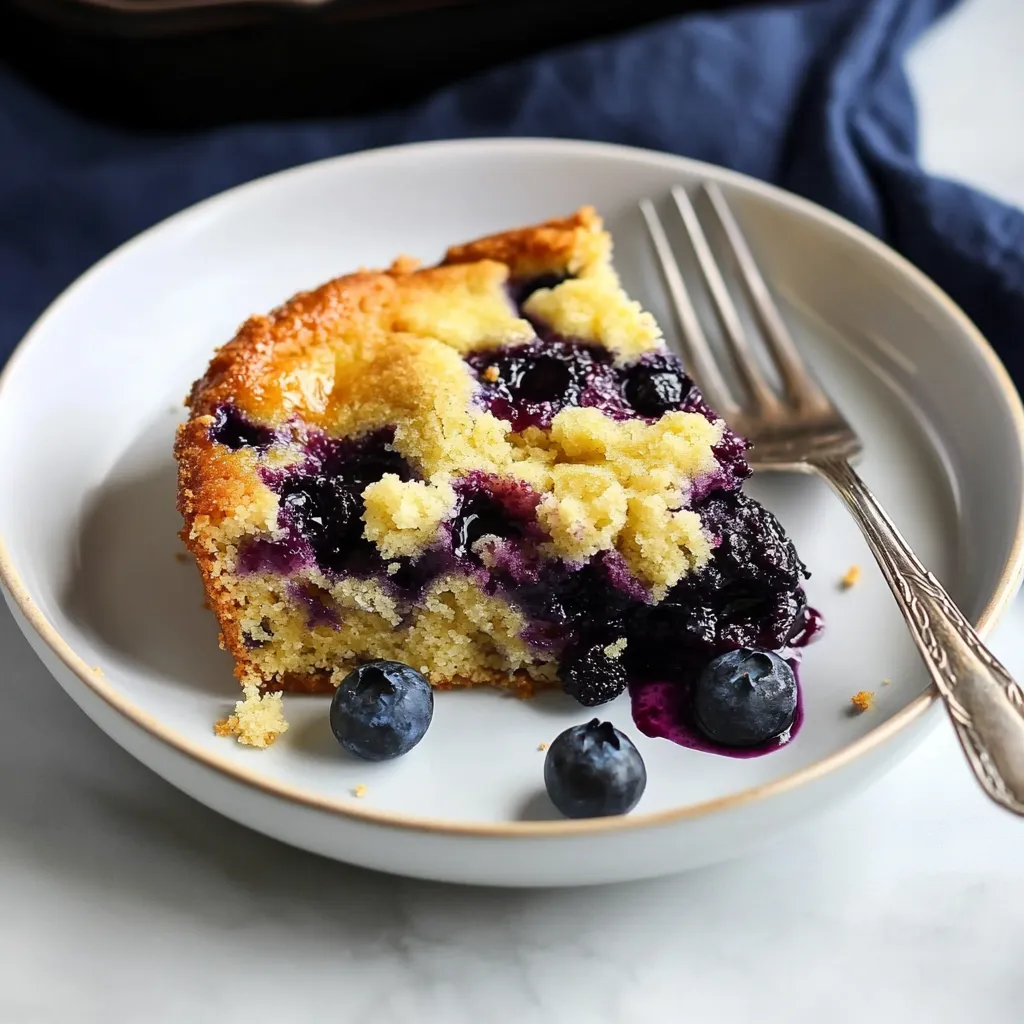 4-Ingredient Blueberry Dump Cake