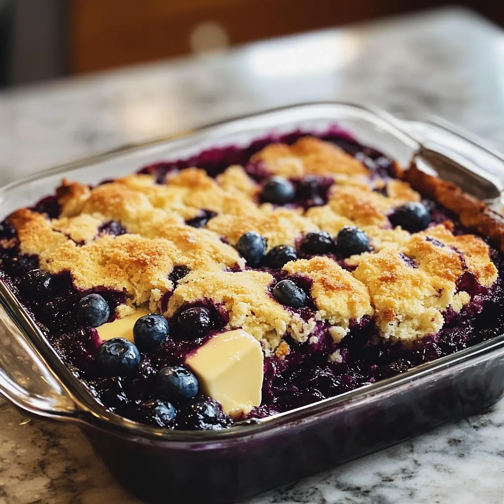 Sweet Blueberry Dump Cake
