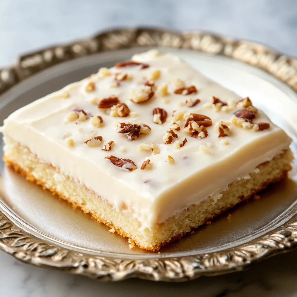 Delicious White Texas Sheet Cake