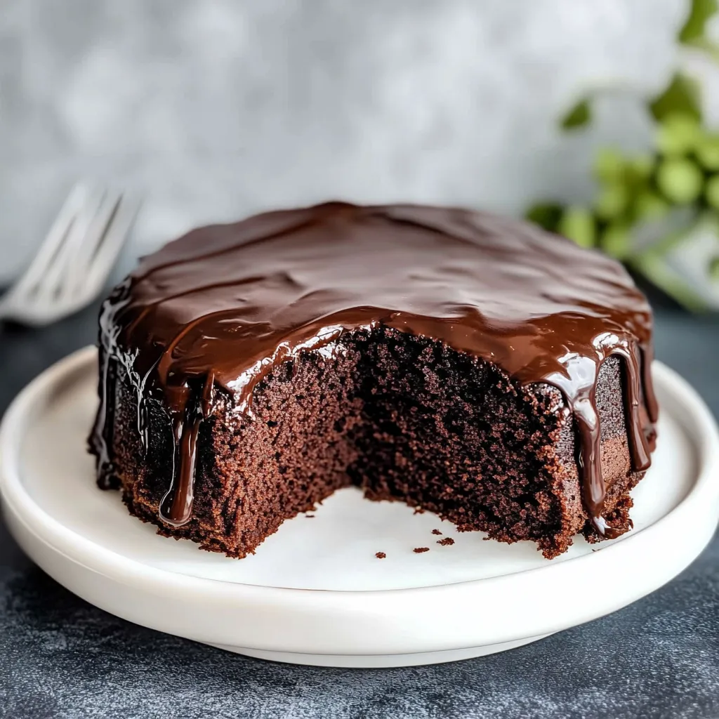 Chocolate Depression Cake with Chocolate Frosting Recipe