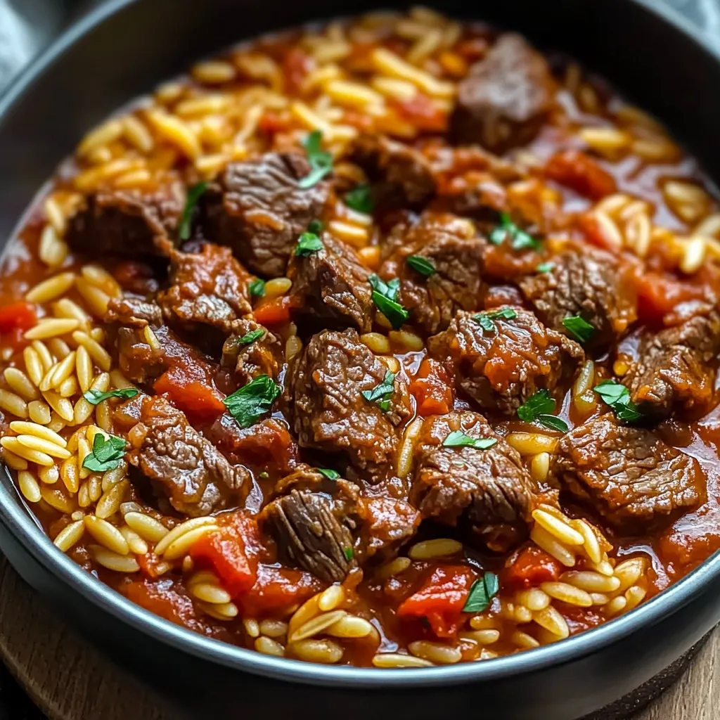 Best Beef Giouvetsi (Greek Beef Orzo Pasta) Recipe