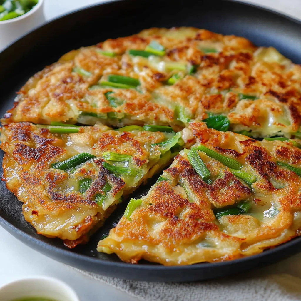 Delicious Pajeon (Korean Scallion Pancake)
