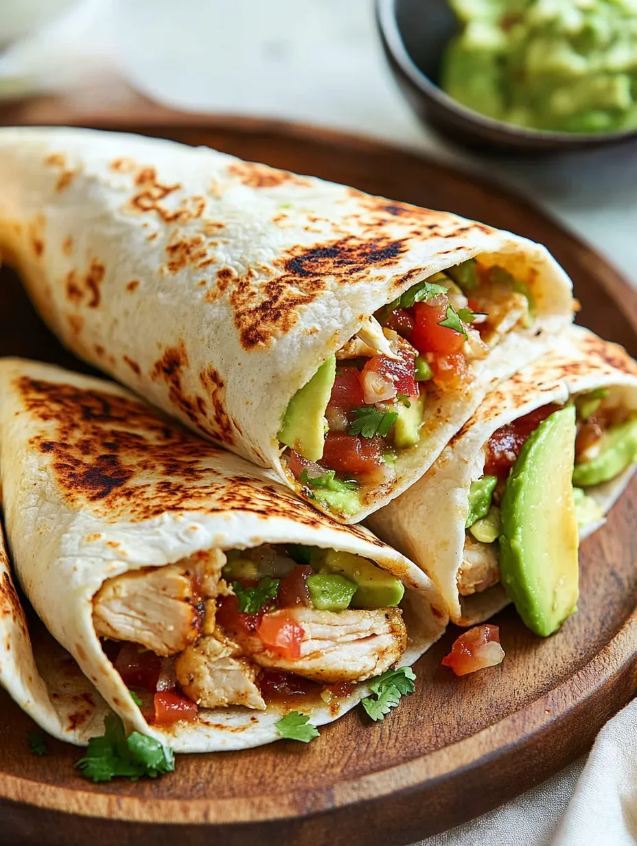 Grilled Avocado Chicken Wraps Recipe