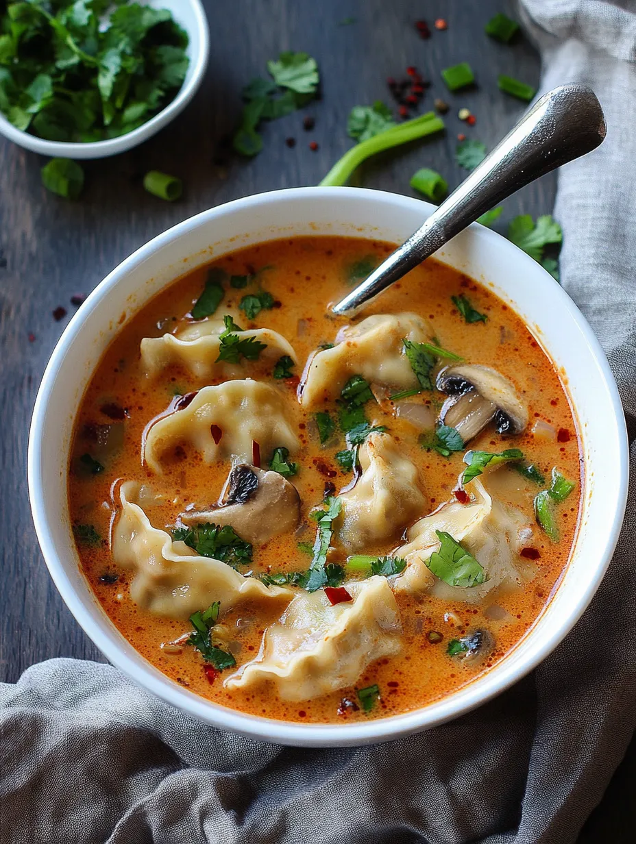 Coconut Curry Soup with Dumplings Recipe