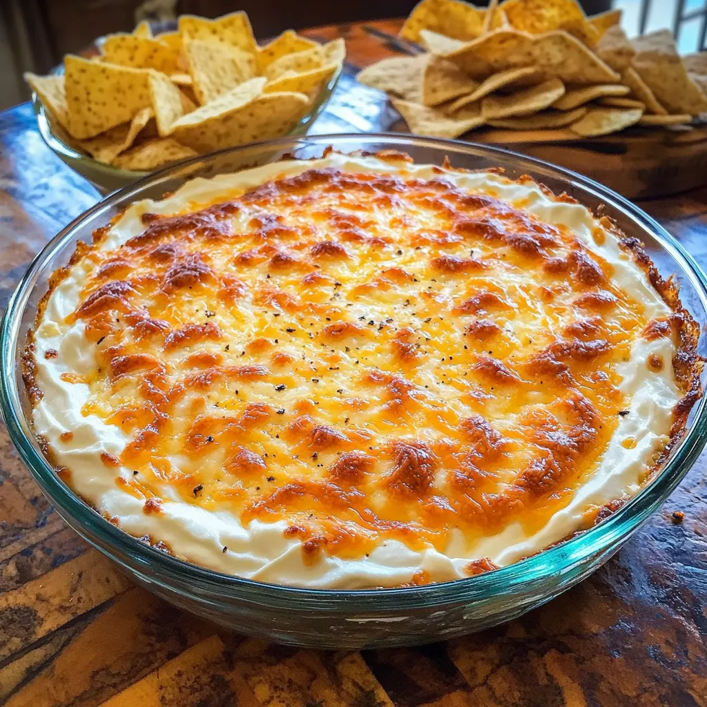 Best Creamy Baked Double Cheese and Onion Dip (gluten-free)