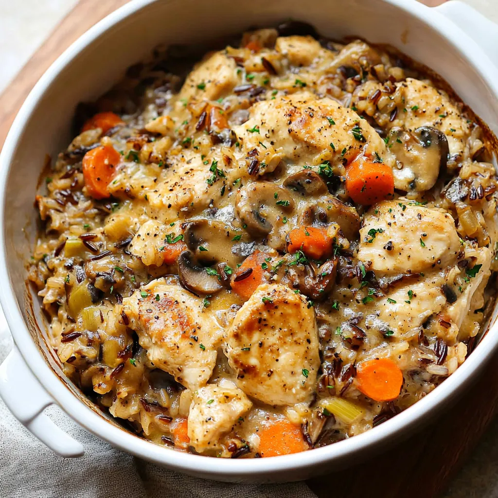 Delicious Chicken and Wild Rice Casserole