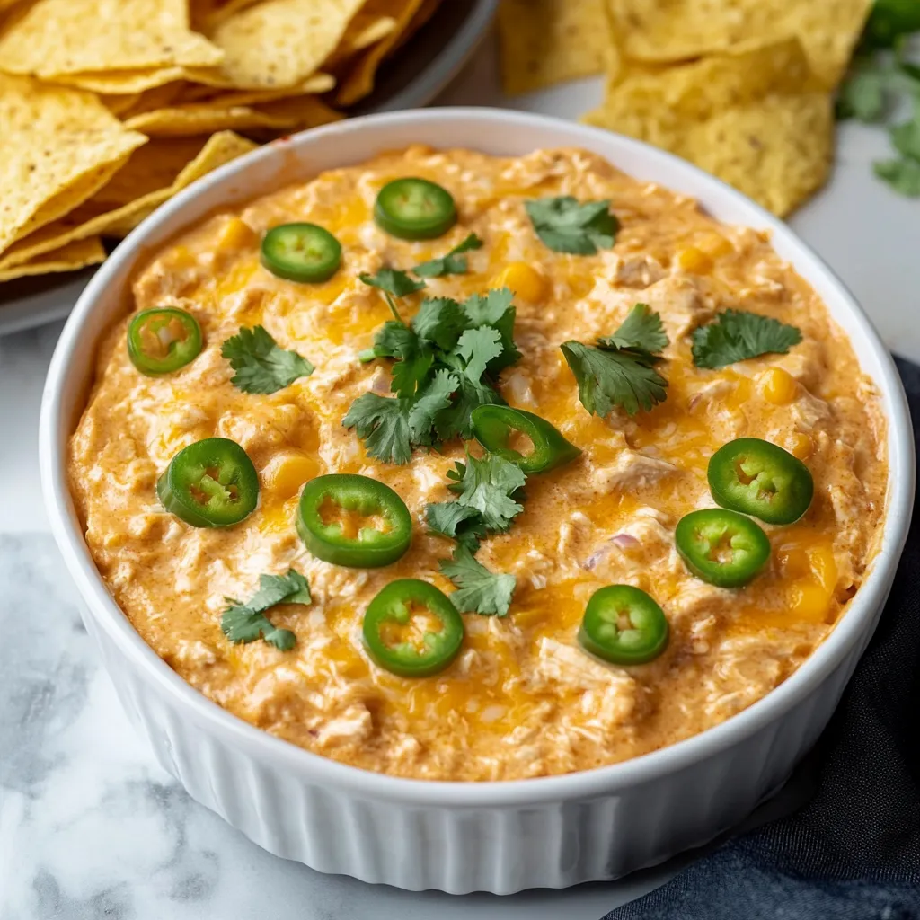 Delicious Crock Pot Chicken Enchilada Dip