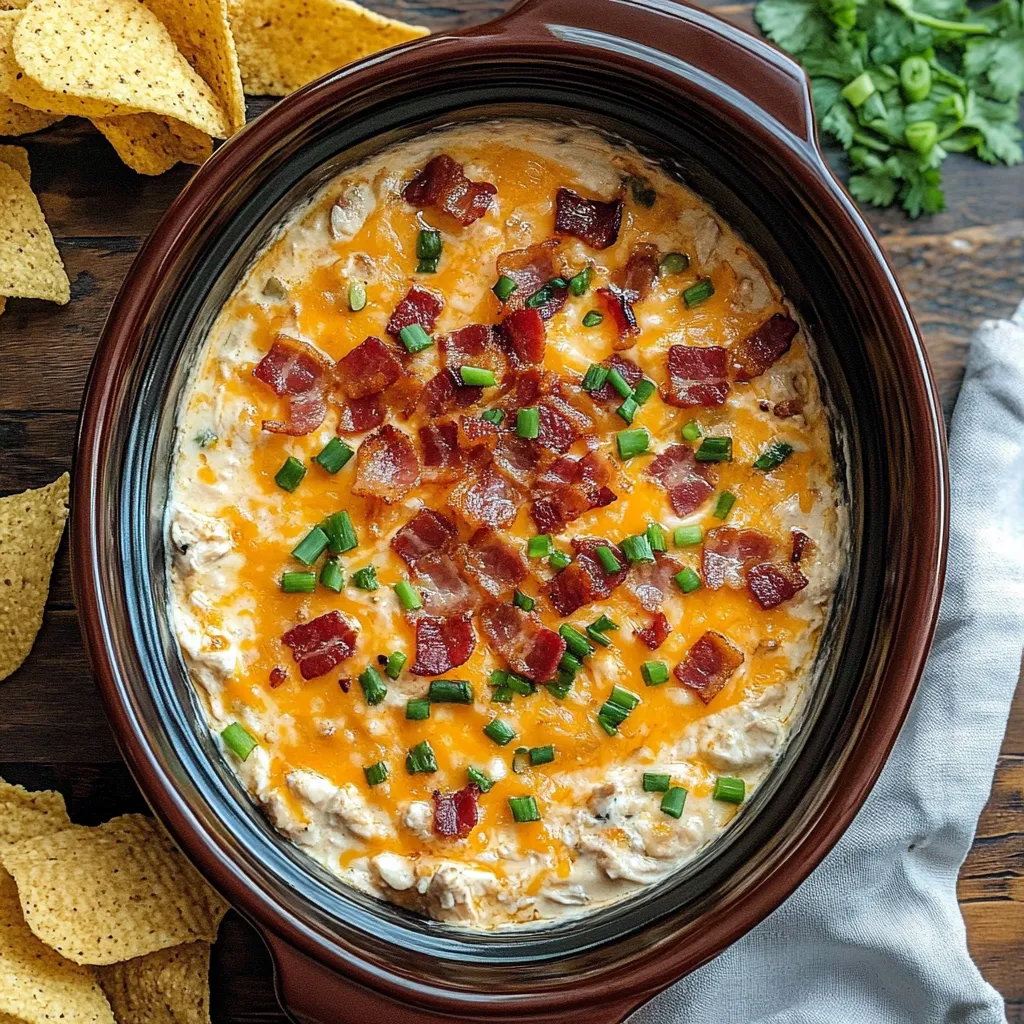 Delicious Slow Cooker Ranch Chicken Dip