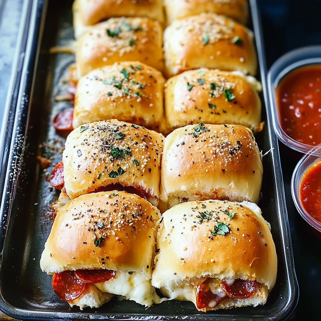 Pepperoni Pizza Sliders