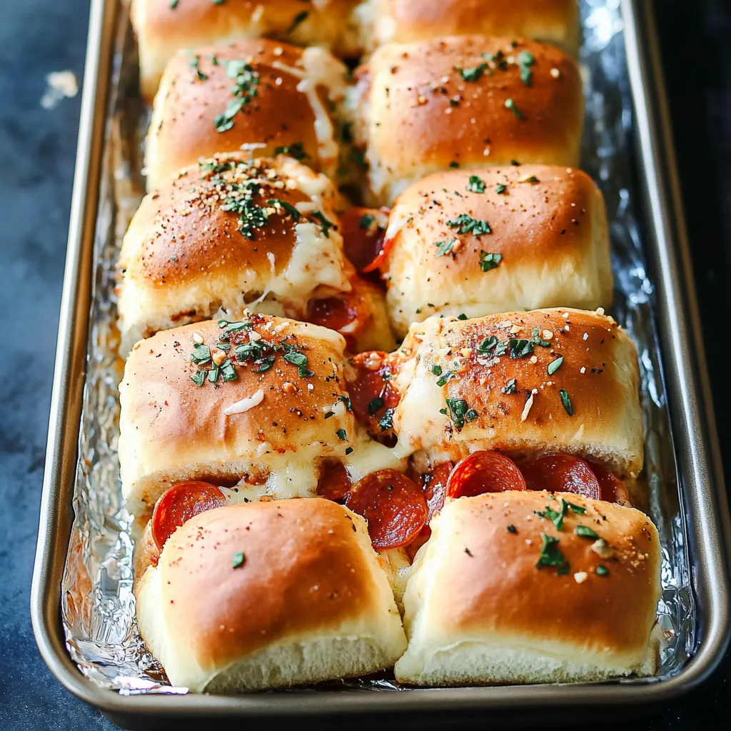 Delicious Pepperoni Pizza Sliders