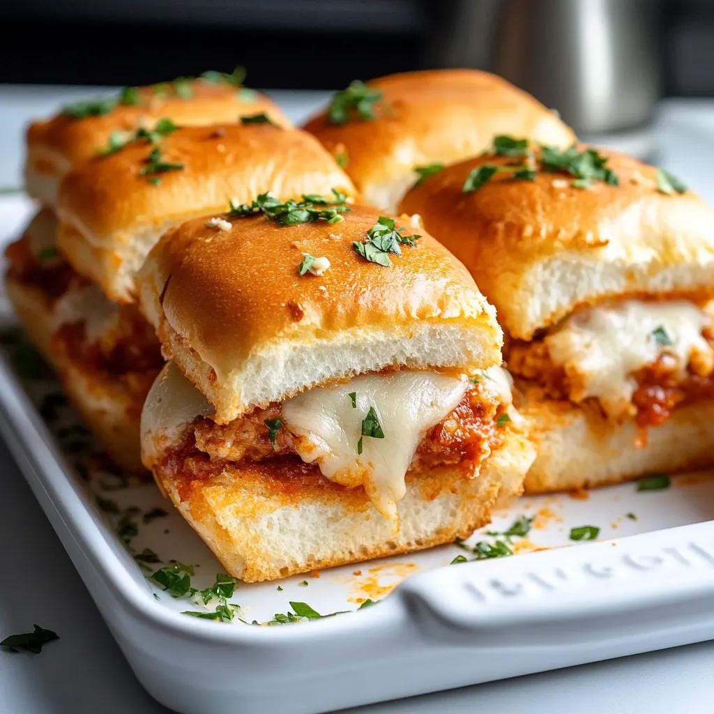 Delicious Chicken Parmesan Sliders
