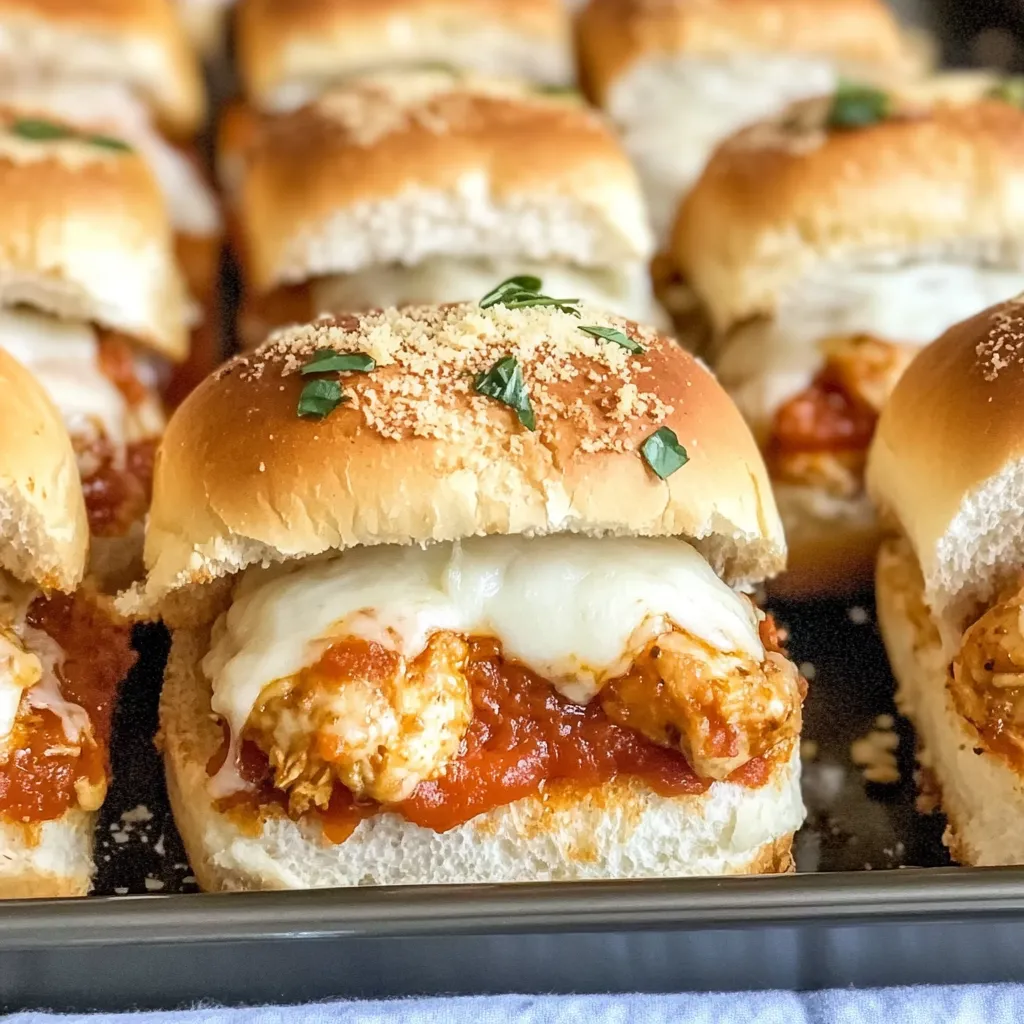 Best Chicken Parmesan Sliders