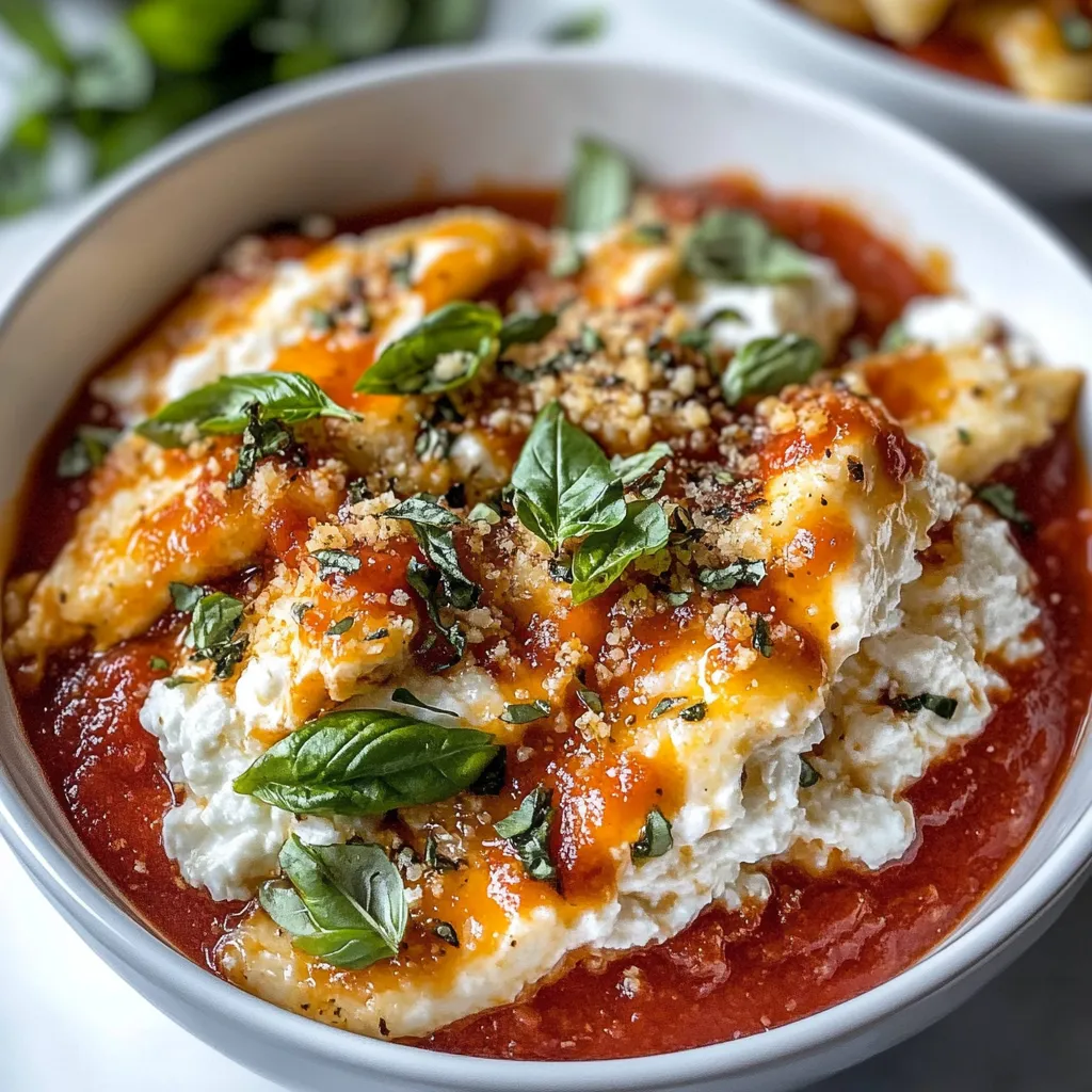 Best Chicken Parm Cottage Cheese Bowl