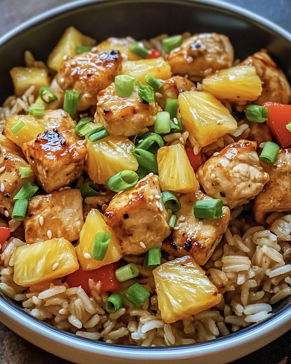 Delicious Pineapple Chicken and Rice