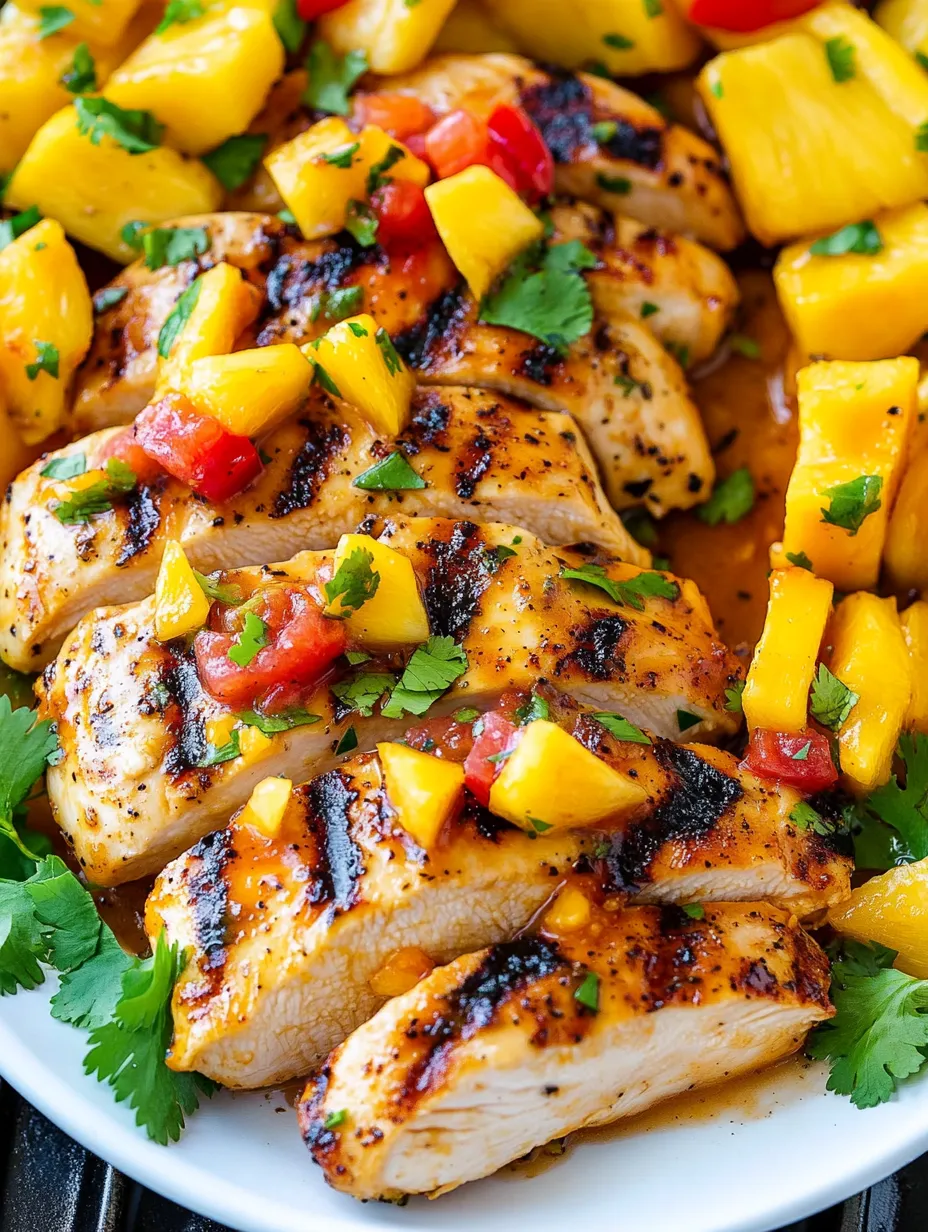 Grilled Mango Pineapple Chicken Recipe