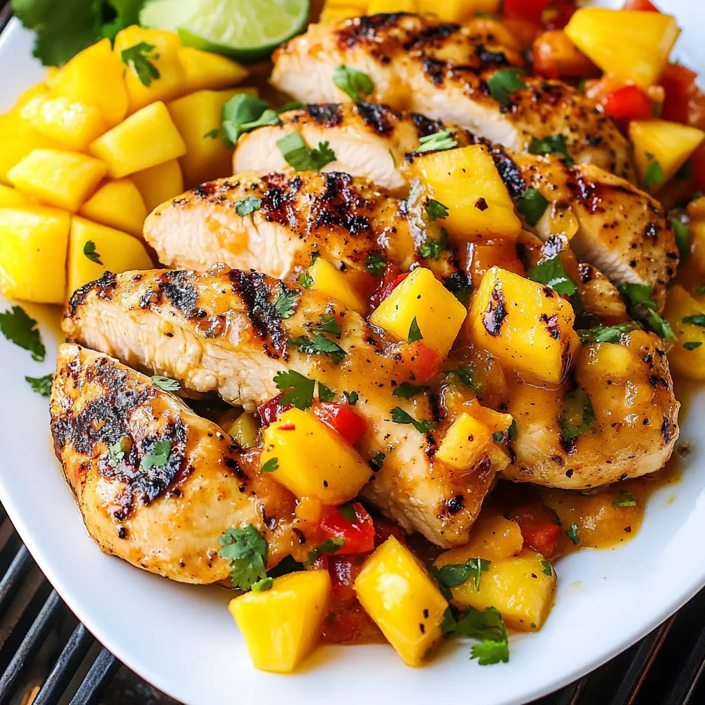 Best Grilled Mango Pineapple Chicken
