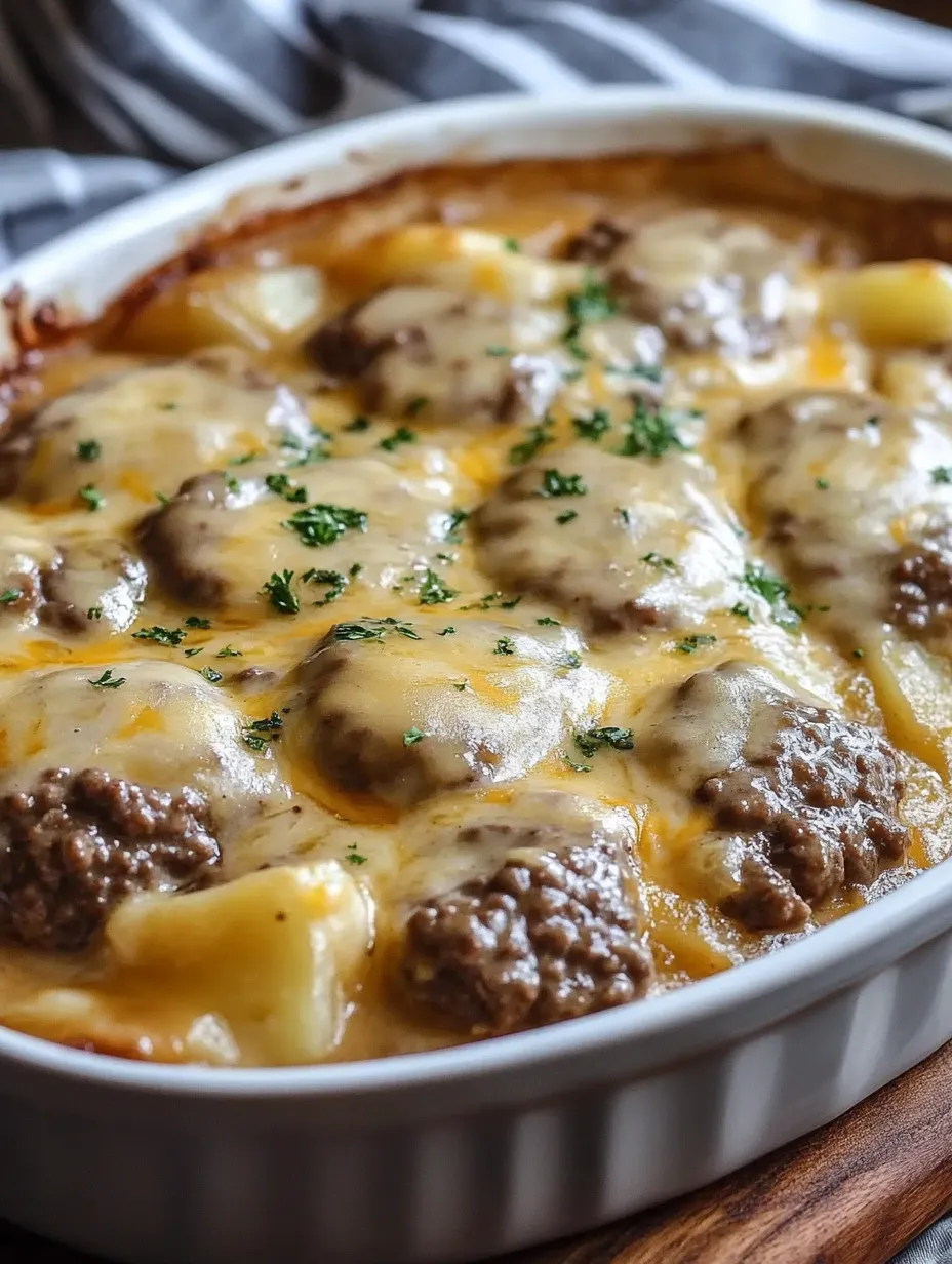 Amish Hamburger Steak Bake Recipe