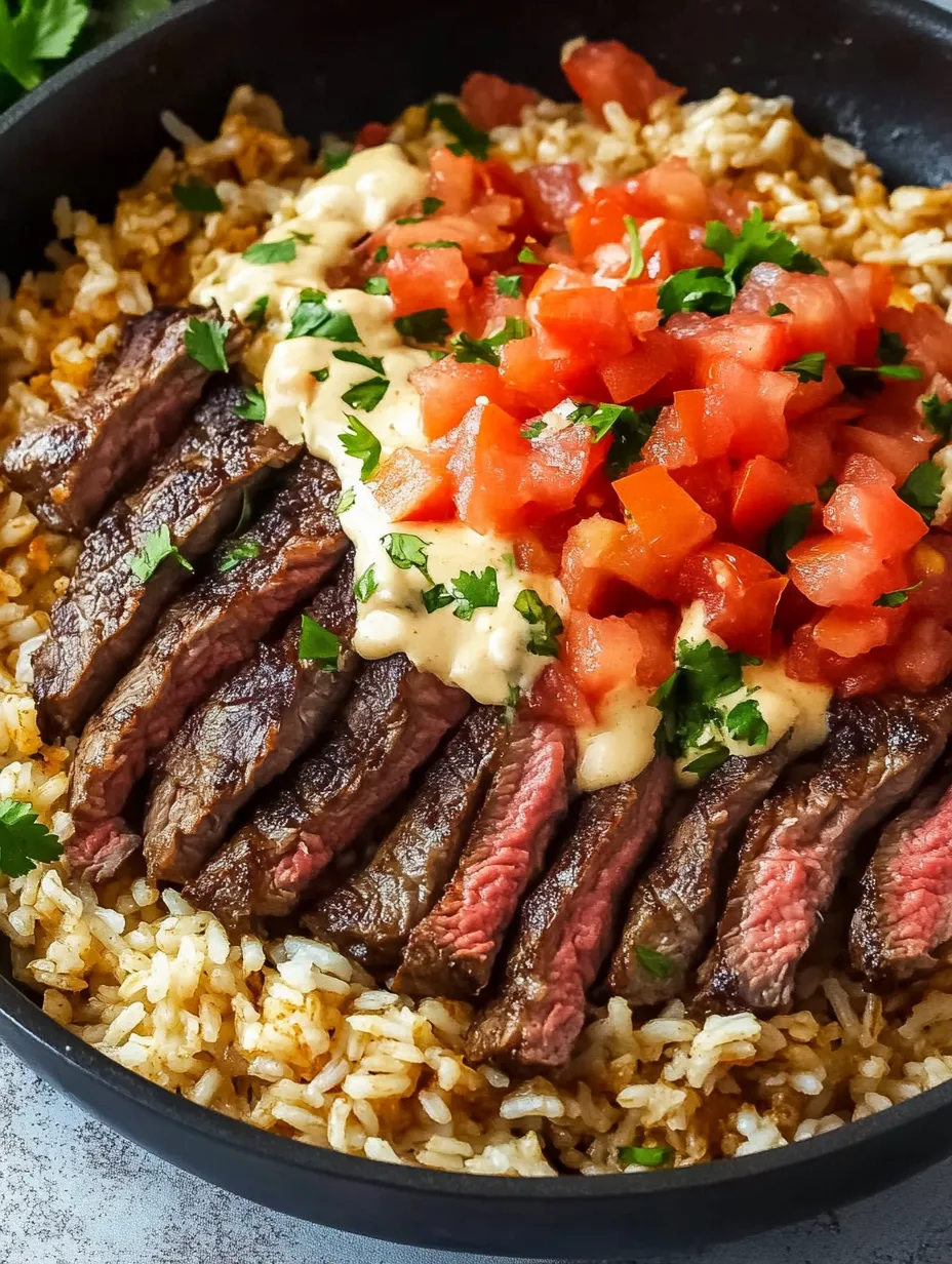 Steak & Queso Rice Recipe